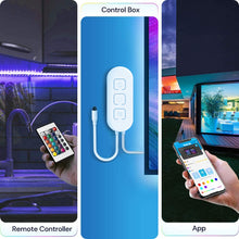 Load image into Gallery viewer, EXGREEM Multi-Color Multi-White Outdoor LED Light Strip Waterproof 300LED with Remote – 16.4ft/5m, Music Control