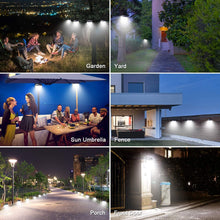 Load image into Gallery viewer, EXGREEM Wall Dual Head Light Solar Power , 78LED Motion Sensor Wall Light Outdoor Waterproof Garden