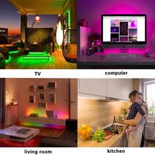 Load image into Gallery viewer, EXGREEM Multi-Color Multi-White Outdoor LED Light Strip Waterproof 300LED with Remote – 16.4ft/5m, Music Control

