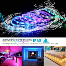 Load image into Gallery viewer, EXGREEM Multi-Color Multi-White Outdoor LED Light Strip Waterproof 300LED with Remote – 16.4ft/5m, Music Control

